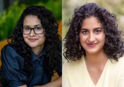 Sola Mahfouz (left) and Malaina Kapoor (right) are the authors of &quot;Defiant Dreams.&quot; (Courtesy of Mark Wilson Images and Opened Shutter Photography)