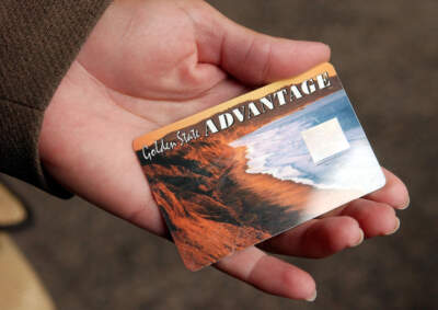 A California State Electronic Benefit Transfer (EBT) card. (Justin Sullivan/Getty Images)