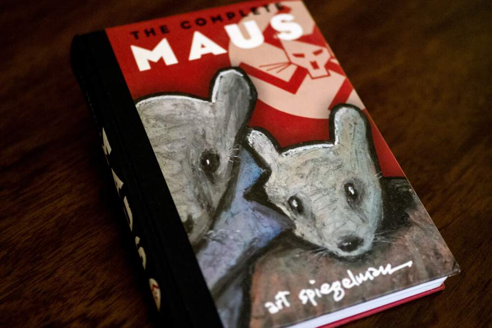 The cover of the graphic novel &quot;Maus&quot; by Art Spiegelman. (Maro Siranosian/Getty Images)