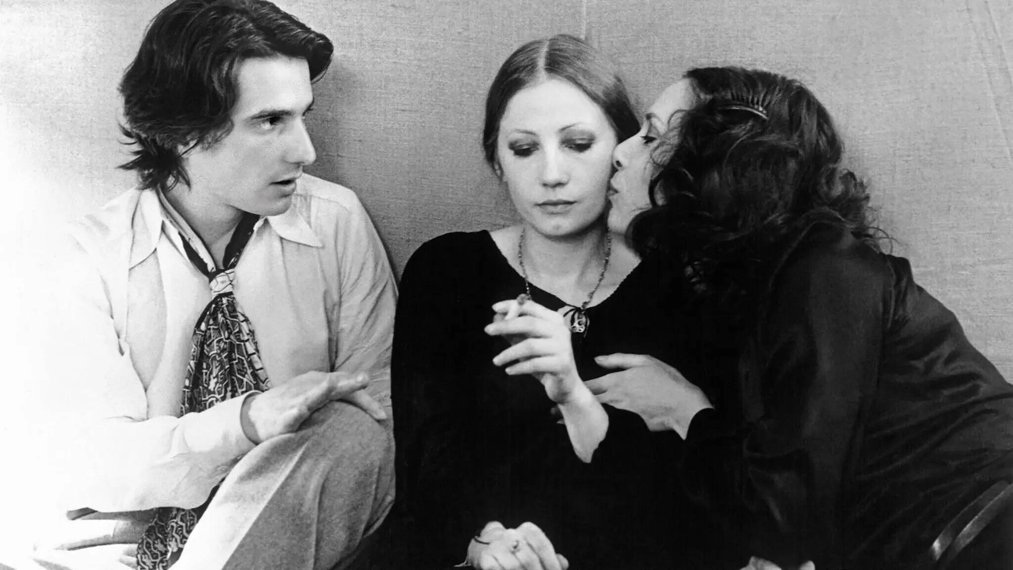 Jean-Pierre Léaud, Bernadette Lafont and Françoise Lebrun in &quot;The Mother and the Whore.&quot; (Courtesy FLC Press)