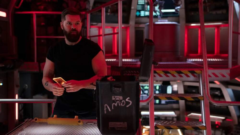 Wes Chatham as Amos Burton in The Expanse Season 6, which is currently streaming on Prime Video. (Credit: Shane Mahood/ Copyright: Amazon Studios)