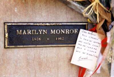 Marilyn Monroe's resting place. Credit: Jim Tipton, founder of Find A Grave