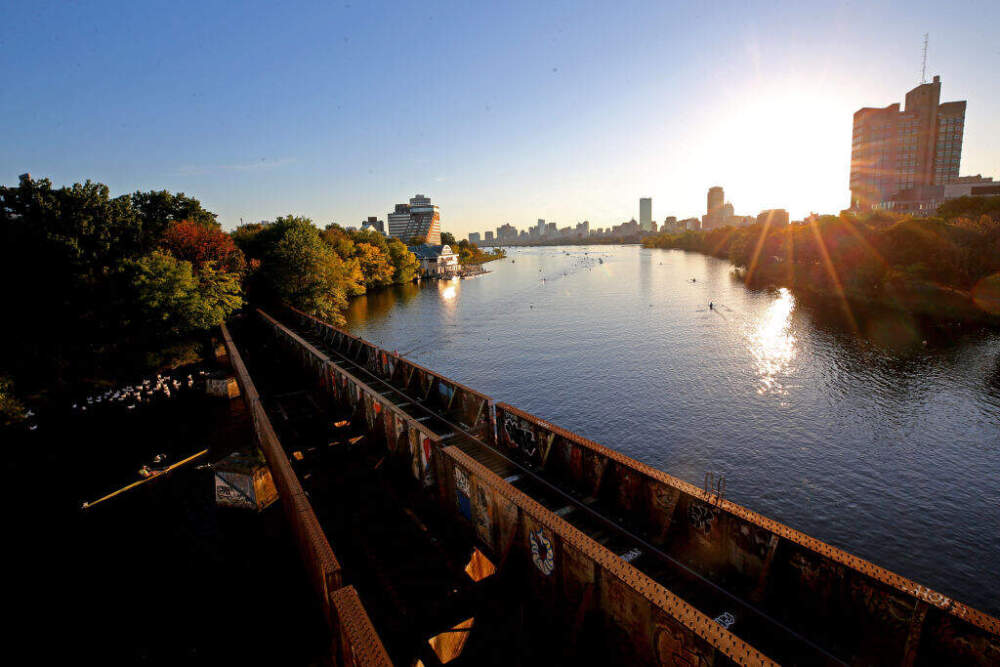 A general view of the Charles River during the Head of the Charles Regatta on October 21, 2017 in Boston, Massachusetts. (Maddie Meyer/Getty Images)