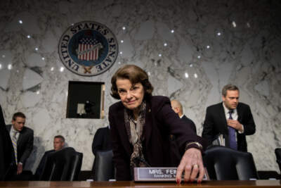 Ranking member Sen. Dianne Feinstein (D-CA) arrives for a Senate Judiciary Committee hearing concerning firearm accessory regulation and enforcing federal and state reporting to the National Instant Criminal Background Check System (NICS) on Capitol Hill, December 6, 2017 in Washington, DC. (Drew Angerer/Getty Images)