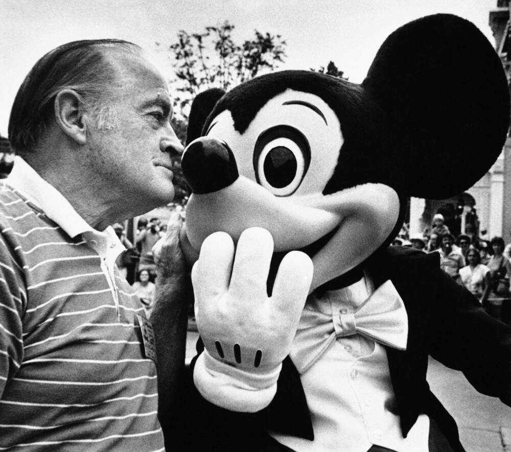 Mickey Mouse meets Bob Hope. (AP Photo/PW)
