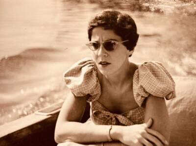 The author's mother on her honeymoon in Turkey in 1950. (Courtesy Naomi Schalit)