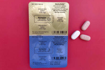 The anti-viral drug Paxlovid and its packaging. (Stephanie Nano/AP)