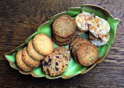 An assortment of slice and bake butter cookies. (Anne Fishbein)