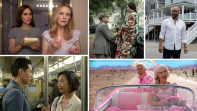 Clockwise from top left: &quot;May December&quot; (Courtesy Francois Duhamel/Netflix); &quot;Killers of the Flower Moon&quot; (Courtesy Melinda Sue Gordon/Apple TV+); &quot;American Fiction&quot; (Courtesy Claire Folger/Orion Pictures); &quot;Barbie&quot; (Courtesy Warner Bros.); and &quot;Past Lives&quot; (Courtesy A24).