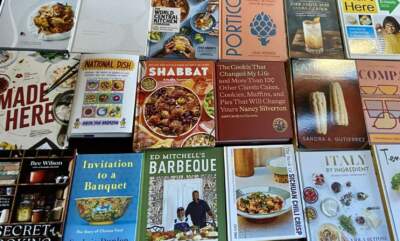Kathy Gunst rounded up her favorite cookbooks from 2023. (Kathy Gunst/Here & Now)