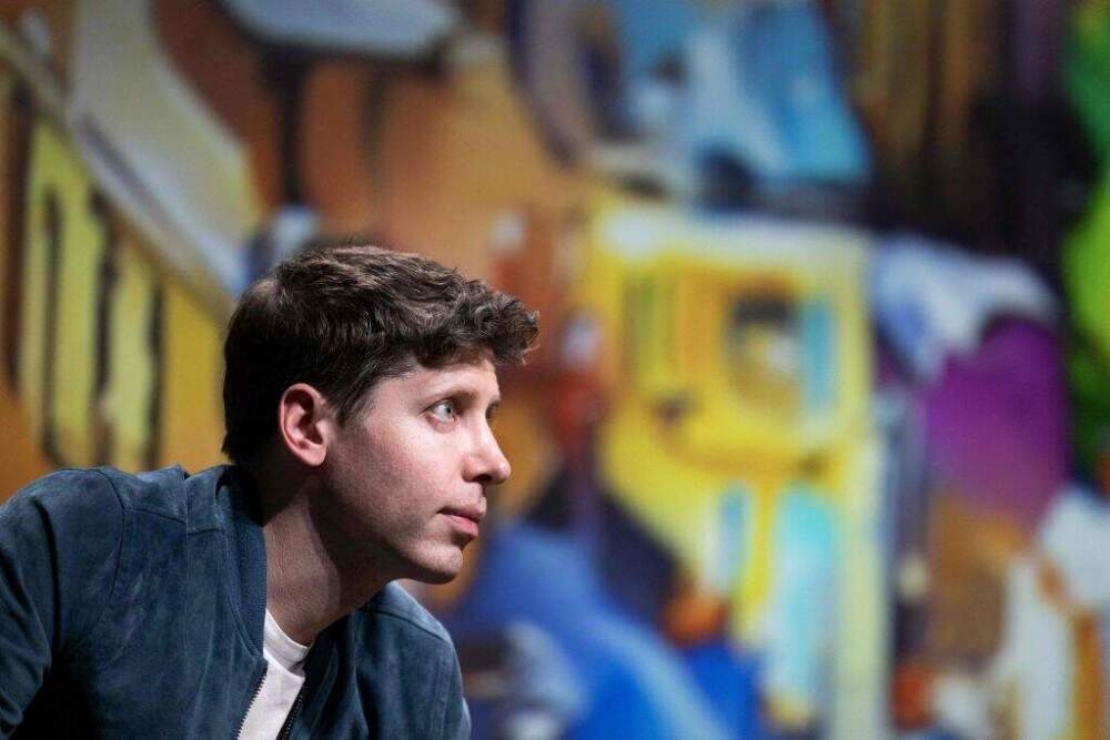 OpenAI CEO Sam Altman during a meeting at the Station F in Paris on May 26, 2023. Altman, CEO of OpenAI, the firm behind the massively popular ChatGPT bot, said that his firm's technology would not destroy the job market as he sought to calm fears about the march of artificial intelligence (AI). (Joel Saget/Getty Images)