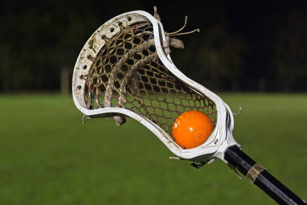 Some of the equipment used for lacrosse. (Guillaume Souvant/AFP via Getty Images)