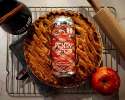 Penny Loafers is made with real apple pie. (Courtesy Lost Shoe Brewing and Roasting Company)