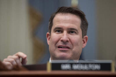 Rep. Seth Moulton speaks during a hearing on Capitol Hill. (Alex Brandon/AP)