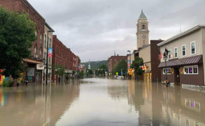 Flooding events, like this one in Montpelier, Vermont, are expected to increase with climate change (Mike Doherty/Vermont Public)