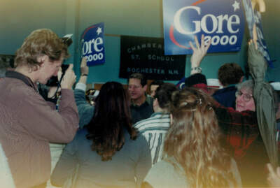 Vice President Al Gore at an event in Rochester, New Hampshire during the 2000 presidential primary. (Courtesy Laura Tamman)