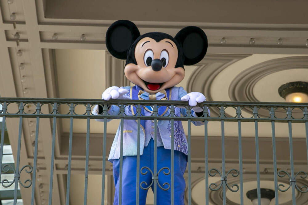 The earliest version of Disney's most famous character, Mickey Mouse, and arguably the most iconic character in American pop culture, will become public domain on Jan. 1, 2024. (Ted Shaffrey/AP)