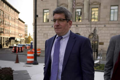Joshua Levy, U.S. attorney for Massachusetts, departs federal court in Worcester, Mass. (Steven Senne/AP)