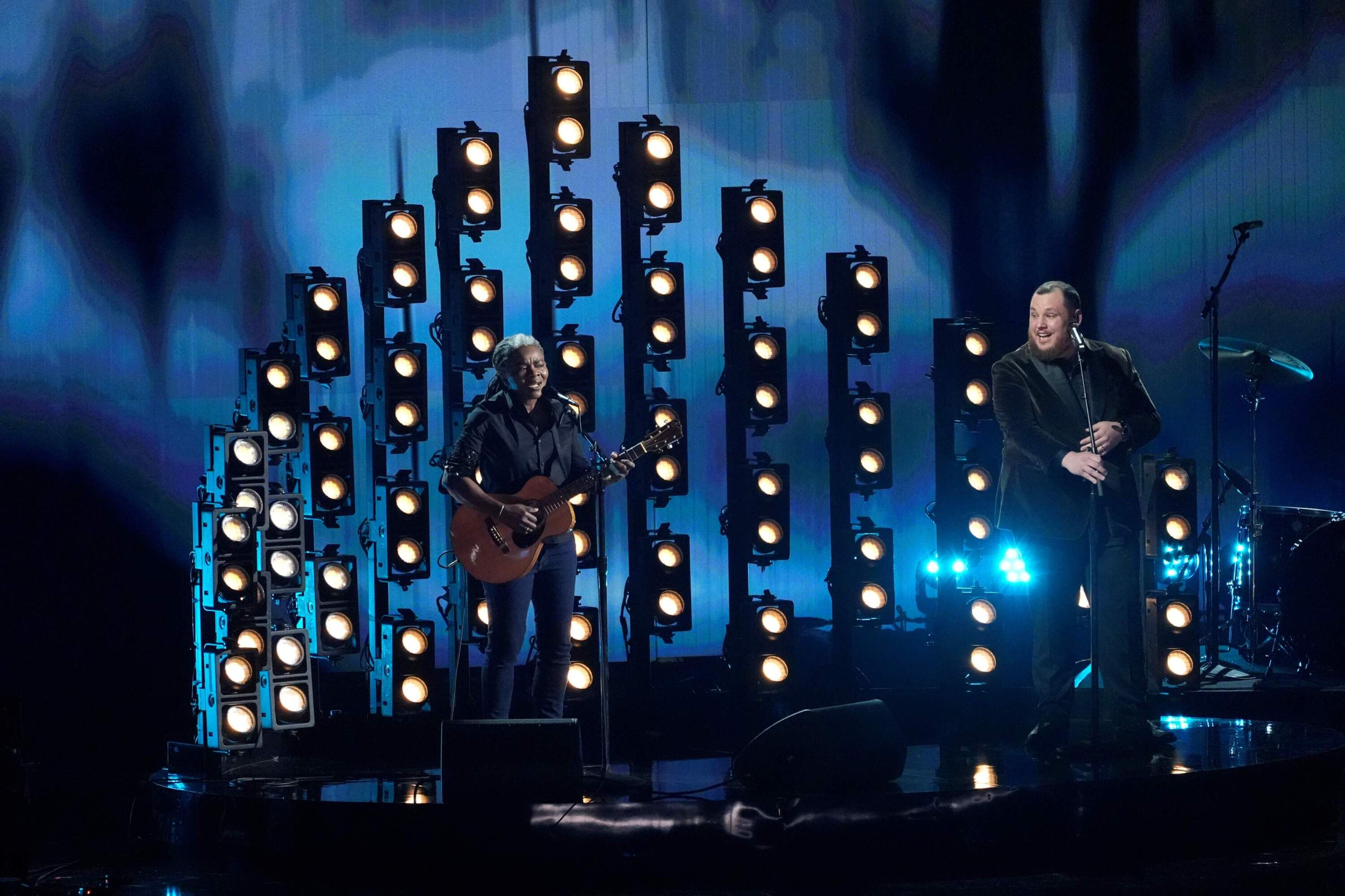 Tracy Chapman and Luke Combs perform &quot;Fast Car&quot; during the 66th annual Grammy Awards on Sunday, Feb. 4, 2024, in Los Angeles. (AP Photo/Chris Pizzello)