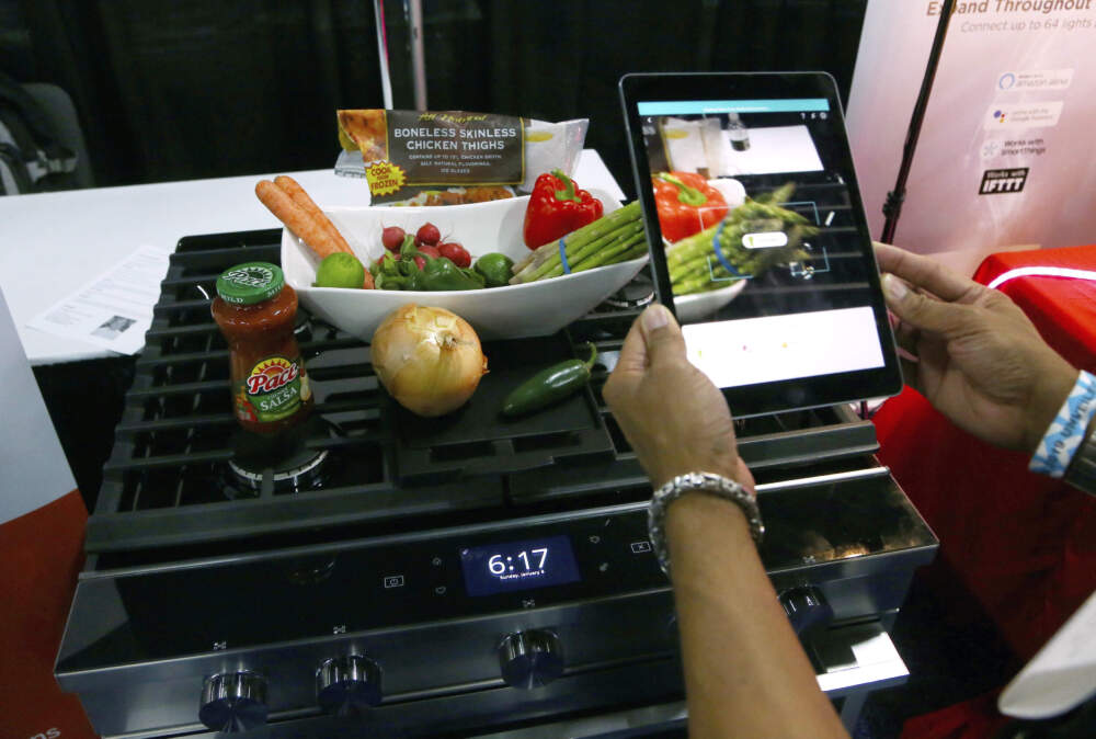 Whirlpool Corporation and Yummly smart cooking appliances. (Ross D. Franklin/AP)