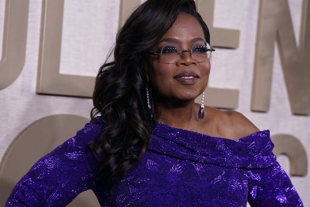 Oprah Winfrey arrives at the 81st Golden Globe Awards. (Jordan Strauss/Invision/AP)