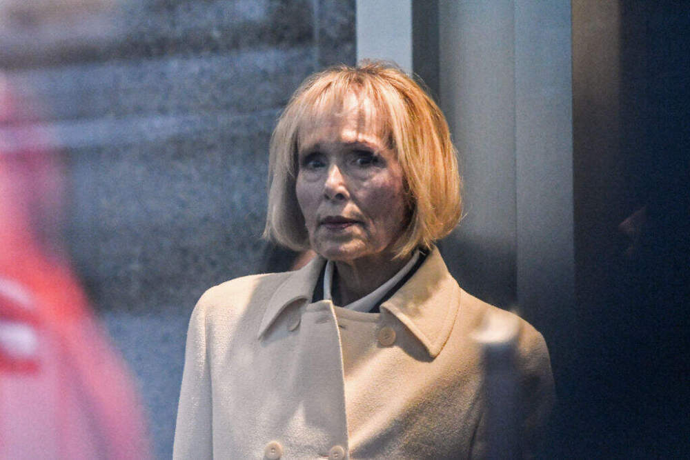 E. Jean Carroll arrives for her defamation trial against former President Donald Trump at New York Federal Court on Jan. 16, 2024 in New York City. (Stephanie Keith/Getty Images)
