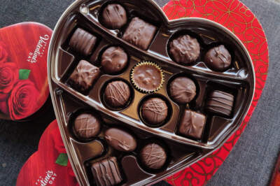 Chocolates packaged for Valentine's Day. (Scott Olson/Getty Images)