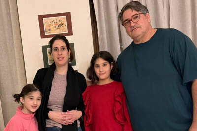 Jason Shawa (far right), with his wife Najla and his daughters Malak, 7, and Zayneb, 9, in Egypt. (Courtesy)