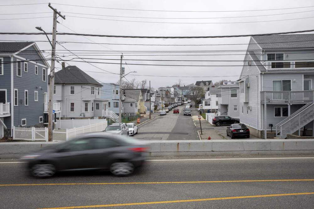 This 2020 photo depicts Pearl Ave. in Winthrop, one of several Massachusetts municipalities where resistance to the MBTA Communities Act is growing. (Robin Lubbock/WBUR)