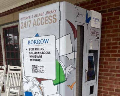 The AutoLend Library vending machine at the Osterville Village Library. (Courtesy of the Osterville Village Library)