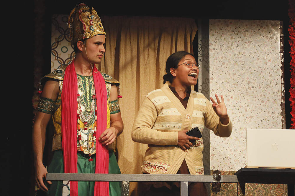 A production image from "Mrs. Krishnan's Party." (Courtesy Indian Ink Theatre Company)