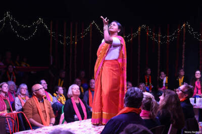 A production image from &quot;Mrs. Krishnan's Party.&quot; (Courtesy Nimmy Santhosh)