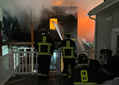 Boston fire crews battle a 6 alarm fire in East Boston April 2, 2024. (Boston Fire Deparment)