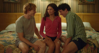 From left, Mike Faist, Zendaya and Josh O'Connor in director Luca Guadagnino's &quot;Challengers.&quot; (Courtesy Metro Goldwyn Mayer Pictures)