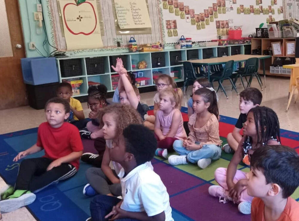 Students at an elementary school in West Springfield, Massachusetts. (Jill Kaufman/NEPM)