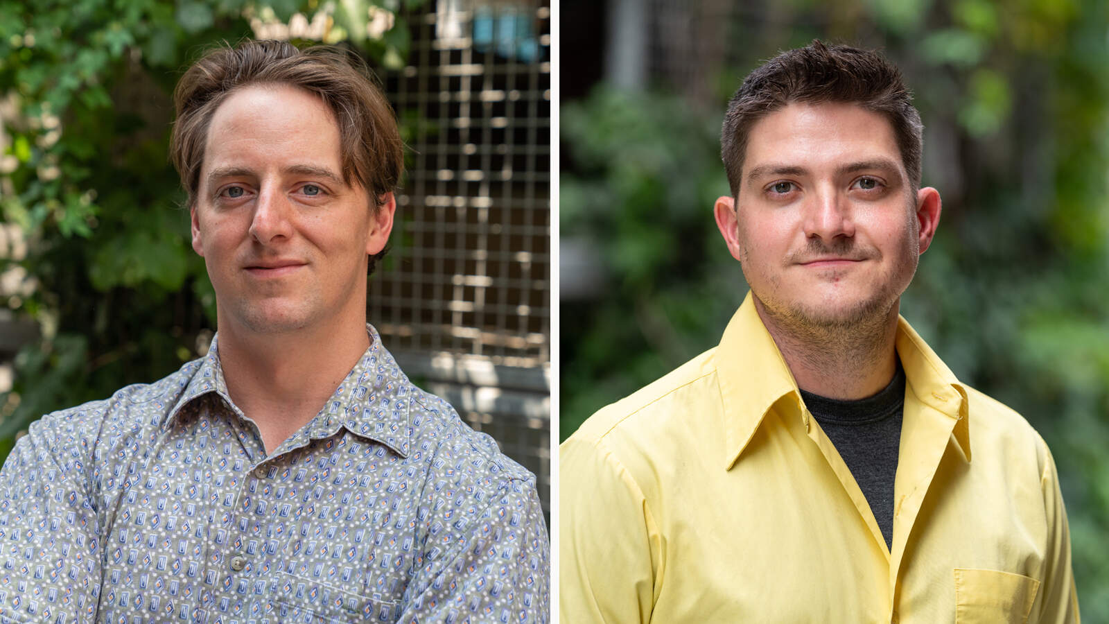 2024 Daniel Schorr Journalism Prize winners Jared Bennett (left) and Justin Hicks (right).