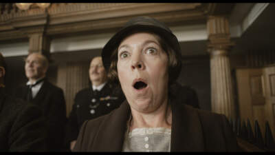 Olivia Coleman in &quot;Wicked Little Letters.&quot; (Courtesy Parisa Taghizadeh/Sony Pictures Classics)