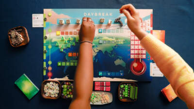 In &quot;Daybreak,&quot; players take the roles of world governments as they race to drawdown emissions before climate change makes Earth uninhabitable. (Courtesy)