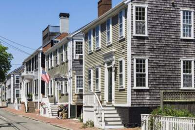 Homes on Nantucket in Massachusetts. (John Greim/Loop Images/Universal Images Group via Getty Images)