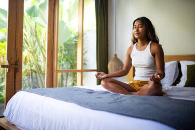 Research shows that meditation can reduce stress and anxiety, and lead to better focus and concentration. (Getty Images)